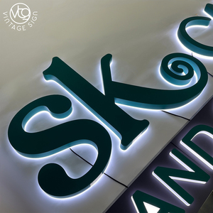 Cửa Hàng Backlit Mặt phát sáng thư kênh dẫn kinh doanh hộp trở lại ánh sáng dấu hiệu quảng cáo với chất lượng cao - Product Image 2