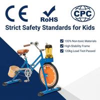 Bicicleta de Equilibrio EXI Comercial para Niños, de Una Velocidad, con Pedales de Aleación de Aluminio, Cesta de Plástico para Batidos de Frutas, Ideal para Fiestas