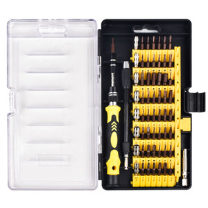 Weeks 61 In 1 <b>Screwdriver</b> <b>Set</b> S2 Steel Magnetic <b>Bits</b> For Mobile Phone Repair Tools With Colored Handle - Product Image 3