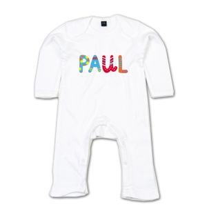Tutina per neonati con il nome Kunterbunt (Bambino / Bambina) - Product Image 4