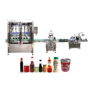Filling Labeling Packing High-quality fast speed piston bottle cooking oil/peanut oil/vegetable oil filling machine