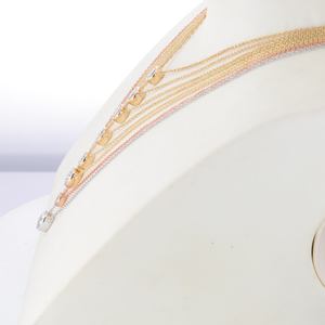 Ajuste de bisel clásico 18K oro 40 + 5cm COLLAR COLGANTE 0,3 0,5 0,6 0,7 1 2 quilates corte redondo D VVS2 collar de diamantes cultivados en laboratorio - Product Image 3