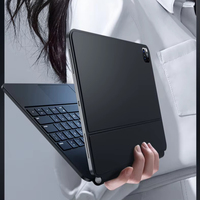 Clavier tablette ultra-fin Uogic pour iPad 10.9/11/12.9 avec rétroéclairage RGB sans fil, pavé tactile et support pour stylet