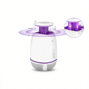 Tueur de moustiques électrique à brancher, portée de 1076 pieds carrés, lutte antiparasitaire domestique avec piège à lumière violette, facile à nettoyer, design en plastique - Product Image 1