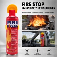 Extincteur à mousse portatif ZHONGSU de 500 ml, mini-extincteur à main pour voiture, maison, cuisine, sécurité d'urgence