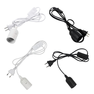 Liweida <span class=keywords><strong>E26</strong></span> <span class=keywords><strong>E27</strong></span> ổ cắm giữ đèn treo dây điện 1.8m chiều dài dây với công tắc nguồn và chúng tôi EU cắm cho trong nhà đèn nhà - Product Image 1