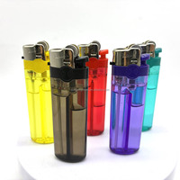 Briquet à gaz jetable transparent Dongyi, briquet à silex en plastique bon marché pour cigarettes, fabricant de produits pour fumeurs