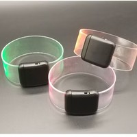 Bracelet magnétique LED - Bracelet lumineux LED avec fermoir magnétique pour poignet, adapté aux événements personnalisés en usine