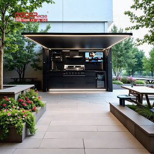 Steel Shed Anti Insect Side <strong>Door</strong> Patio Apartment High Quality Luxury Usage in Outdoor Patio Apartment Outdoor Kitchen - Product Image 1