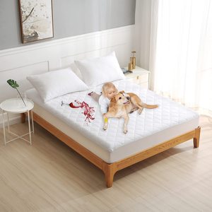 Su geçirmez yatak koruyucu nefes elmas desen kapitone gömme yatak örtüsü ile derin cep - Product Image 3