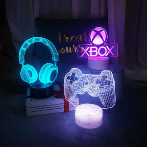 Wholesale 3D Gaming Room Desk Setup Lighting Decor LED Night Lamp with App & Remote Control 7/16 Color Change Industrial Design - Product Image 4