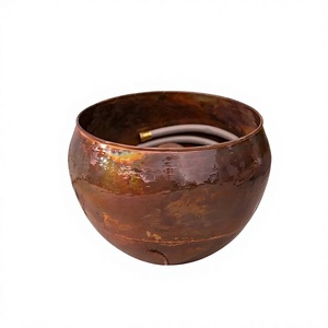 Pot de conteneur de tuyau d'arrosage fini en cuivre en métal massif de haute qualité à vendre fabriqué à la main exclusivement conçu Design tendance - Product Image 1