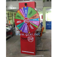 Grand manuel personnalisé électrique LED lumières 360 degrés chanceux loterie tirage au sort Bingo Machine richesse jeu de roue tournante