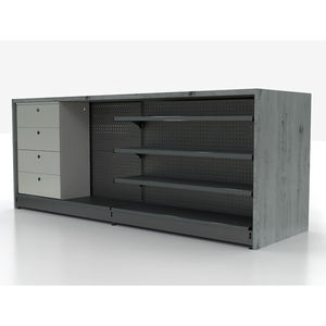 Bonne qualité bois massif présentoirs gondole rayonnage caisse comptoir registre bureau - Product Image 6