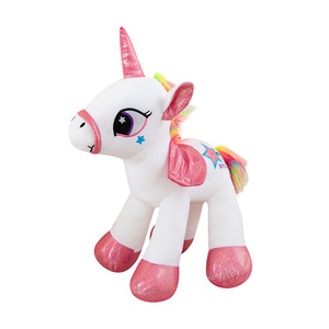 Boneka Hewan Unicorn Pelangi Kartun Berkualitas Tinggi Grosir untuk Anak Perempuan - Product Image 1