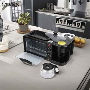 하이 퀄리티 3-in-1 아침 식사 메이커 다기능 전기 샌드위치 오븐 소형 주방 가전 커피 메이커 토스터 - Product Image 1