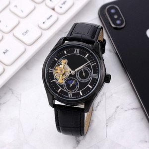Orologio Meccanico da Uomo con Tourbillon e Quadrante Romano Oujia, Cinturino in Acciaio Inossidabile, Impermeabile 30M, per Commercio Estero Transfrontaliero - Product Image 4