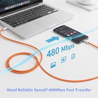 Câble de charge tressé USB-C vers USB-C HYTO 10-en-1 60W pour iPhone 15/16/17 Pro Max, charge rapide et transfert de données