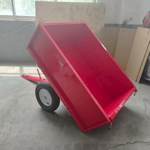 Remorque utilitaire de jardin personnalisable OEM ATV/UTV remorquage derrière le chariot à benne basculante avec structure de plate-forme latérale amovible - Product Image 4