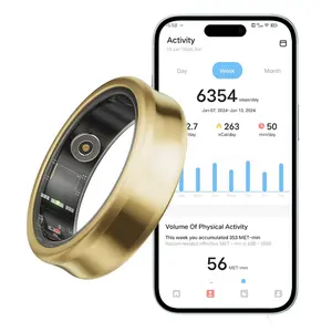 Multifunctionele Smart Ring Activity Fitness Tracker Gezondheid Ring 2024 Slimme Ring R02 Gezondheid Tracker Voor Hartslag