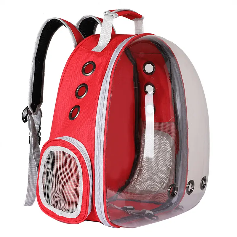 애완 동물 캐리어 가방 투명 환기 고양이 캡슐 캐리어 배낭 가방 강아지 여행 캠핑 하이킹
