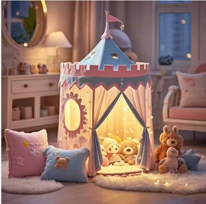 Prix usine grand château <span class=keywords><strong>de</strong></span> sport pour enfants tente <span class=keywords><strong>de</strong></span> jeu confortable intérieur Non toxique Polyester plastique princesse extérieur <span class=keywords><strong>tipi</strong></span> <span class=keywords><strong>toile</strong></span> - Product Image 2