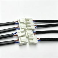 Kabel Daya AC 2 Pin Kabel Pipih H03VVH2-F Kabel Coklat Biru Konektor Tipe JST Harness untuk Ketel Listrik Kopi