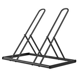 Support de stationnement pour <span class=keywords><strong>2</strong></span> vélos, support de vélo extérieur robuste pour VTT, support de vélo pour garage, support de vélo gain de place - Product Image 1