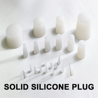 Bouchon conique en silicone blanc résistant aux hautes températures pour trous et revêtements par pulvérisation
