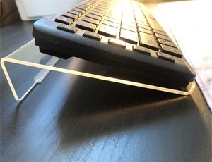 Rõ ràng <span class=keywords><strong>Acrylic</strong></span> PC Bàn phím chủ đứng nghiêng bàn phím máy tính đứng, Bàn Phím Riser cho ergonomic dễ dàng đánh máy, Bàn Phím đứng - Product Image 2