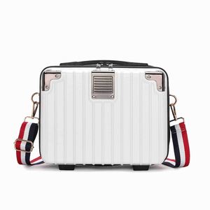 Nouvelle Trousse de Maquillage Portable 14 Pouces en Gros Direct Usine avec Fermeture Ouverte, Motif Dessin Animé, Bandoulière et Poignée, Petite Valise Suspendue - Product Image 5