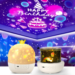 Lampada Rotante a LED 360 Gradi con Proiezione Stellare per Bambini, Vendita Diretta dalla Fabbrica, Moderna Luce Notturna da Camera da Letto - Product Image 2