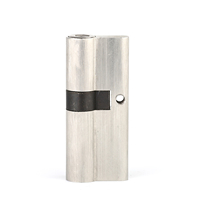 Cylindre de serrure cylindrique CRAT anti-perçage en acier inoxydable 70 mm sans clé argenté pour déverrouillage électronique