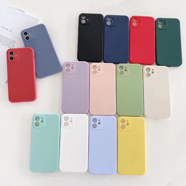 For iPhone 16 15 14 13 11 12 Pro Max Mini Case TPU Silicone Case for iPhone X XS XR 7 8 Plus SE 2020 Cover