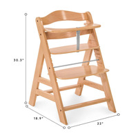 Chaise haute réglable en bois pour alimentation de bébé Chaise haute pour alimentation de bébé