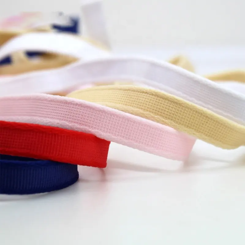 10 mm Hochwertiges, mehrfarbiges, rutsch festes, schräges Binde band Stahlring-Hohlgurt band für Unterwäsche