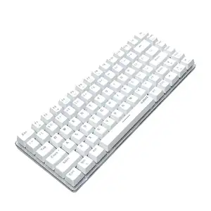 AJAZZ AK33 compact 82-key aluminum alloy portable computer mechanical keyboard cute powder, suitable for Win PC Gamer