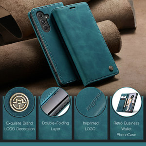 กระเป๋าสตางค์พร้อมช่องเสียบการ์ดสนับสนุนแม่เหล็กพลิกกรณีหนังสําหรับSamsung S24 Ultra S23 Plus S22 S21 FE A35 A25 A55 A15 A23 A24 <span class=keywords><strong>A22</strong></span> - Product Image 5