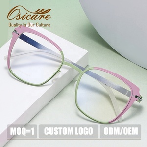 Occhiali da Vista <span class=keywords><strong>di</strong></span> Alta Qualità Senza Viti, Montature Metalliche Colorate <span class=keywords><strong>di</strong></span> Lusso, Grandi Montature a Farfalla Bianche per Donne - Product Image 1