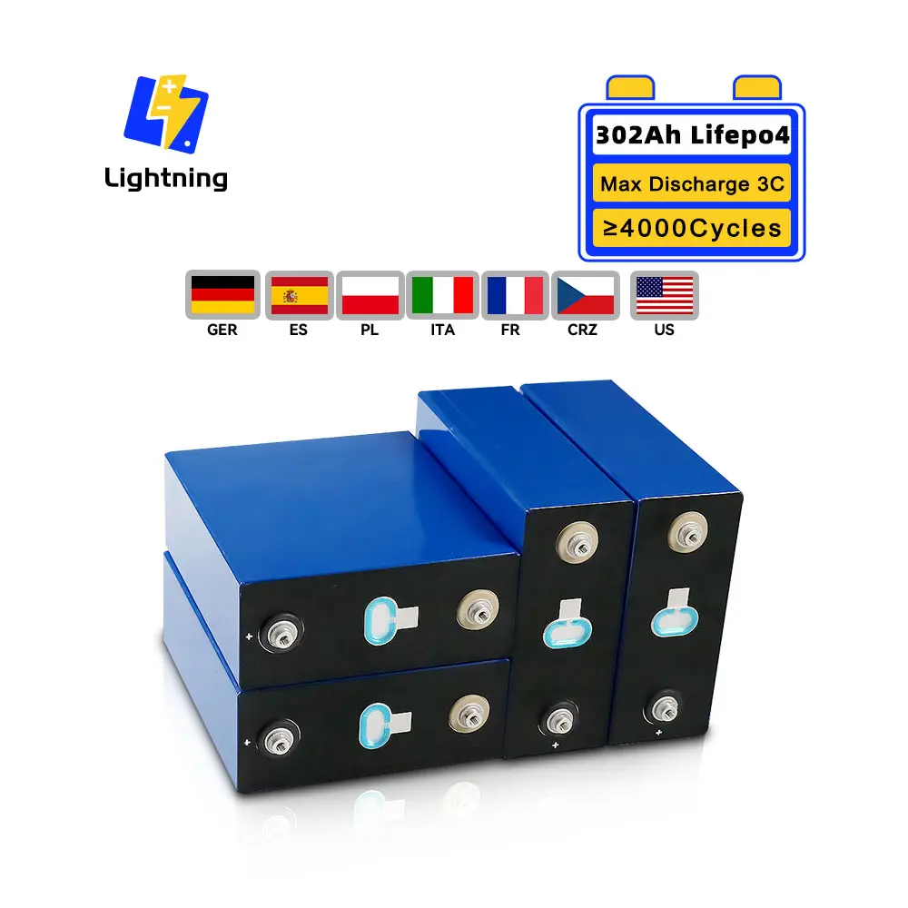 Spedizione gratuita CATL 3.2V Lifepo4 300Ah 302Ah batteria al litio ferro fosfato per RV Boat Yacht Golf Cart