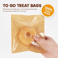 Sacs d'emballage pour biscuits thermoscellables personnalisés Prix ​​bas Sacs de boulangerie en papier résistant à la graisse avec fenêtre et joint