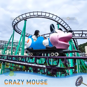 Crazy Mouse Coaster Ride avec fibre de verre épaissie + acier | Équipement de parc d'attractions familial - Product Image 3
