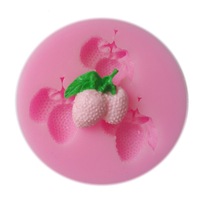3D Mini Trauben Ananas Litschi Erdbeer frucht Silikon Fondant Form für Cupcake Dekorieren Fruchtform Silikon form