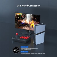 Manette de jeu d'arcade filaire ABS pour PC USB, rétro, pour Street Fighter 6 et Tekken