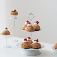 Présentoir à gâteaux à trois niveaux, ensemble de présentoirs pour desserts, fournitures de mariage, accessoires de décoration pour pique-nique et anniversaire, plateau à pâtisserie