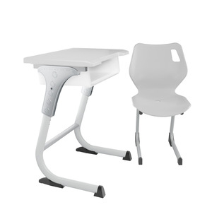 Ensemble bureau et chaise Lin Ying, style moderne minimaliste, pour étudiants et établissements scolaires - Product Image 3