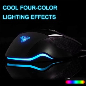 Hot Sell AULA S12 Wired Lightweight Ergonomics Gaming <b>Mouse</b> Honeycomb Design Gaming <b>Mouse</b> RGB Precision Sensor Gaming <b>Mouse</b> - Product Image 4