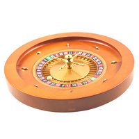 Baccarat Texas Poker Blackjack Gambling Products Roue de roulette de casino professionnelle en bois massif de haute qualité 20 pouces en bois massif