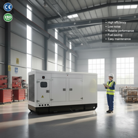 Generador Diésel Silencioso Cummins de 40KW, Profesional para Exteriores, Automático, Trifásico, 400V, 50Hz, Totalmente en Cobre, Resistente a la Intemperie