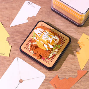 3D Memo Pad Calendário personalizado Mountain Building Sticky Note Paper Carving Notepad Escola Papelaria Item Presente de aniversário para crianças - Product Image 5